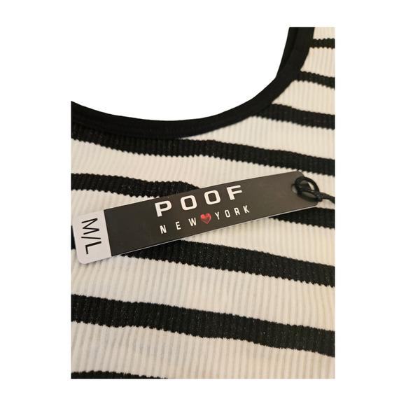 Poof New York Medium Sleeveless Striped Jumpsuit - Picture 3 of 7